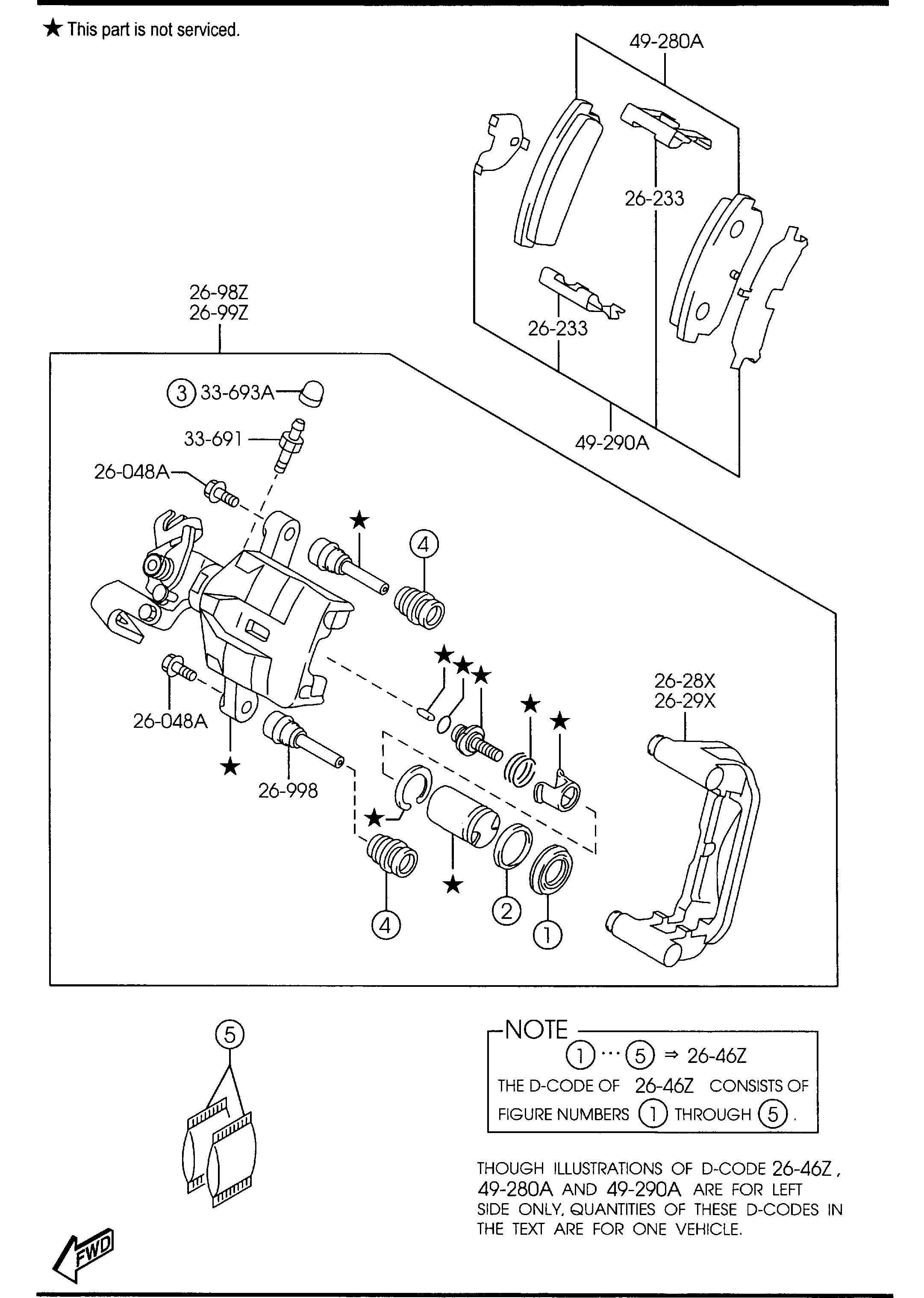 Mercury GPYA-26-48ZD - Əyləc altlığı dəsti, əyləc diski furqanavto.az