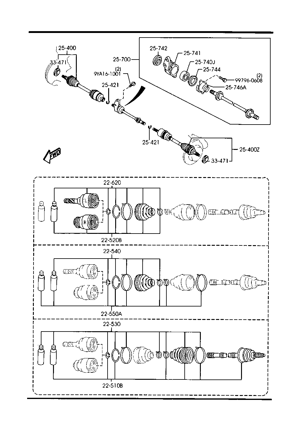 MAZDA GD46-22-540 - Körük, sürücü val furqanavto.az