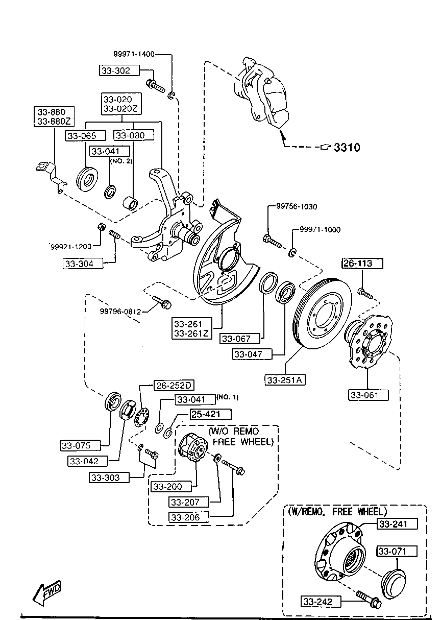 FORD S231-33-047 - Təkər qovşağı, podşipnik dəsti furqanavto.az