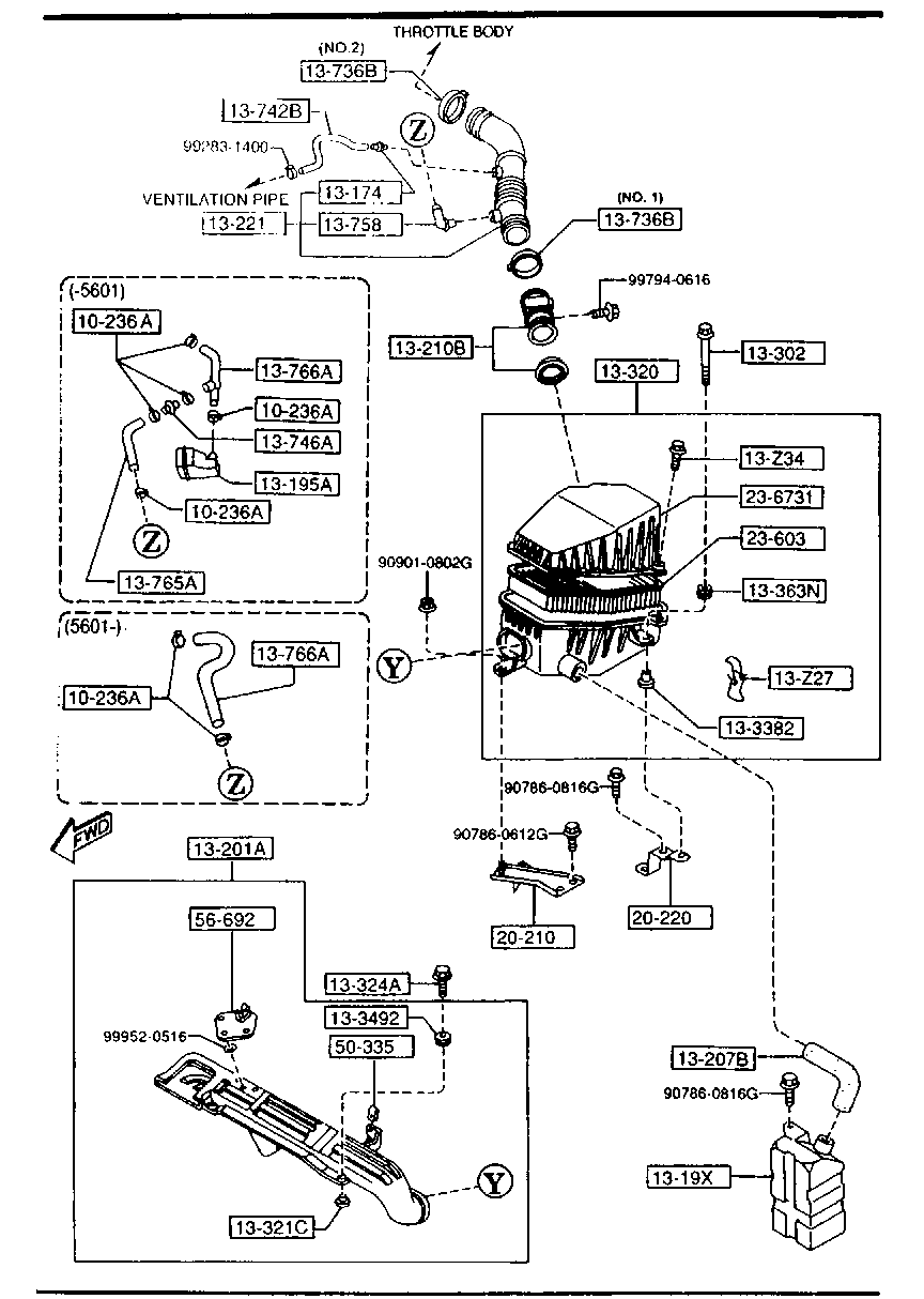 Mercury K801-13-Z40 - Hava filtri furqanavto.az