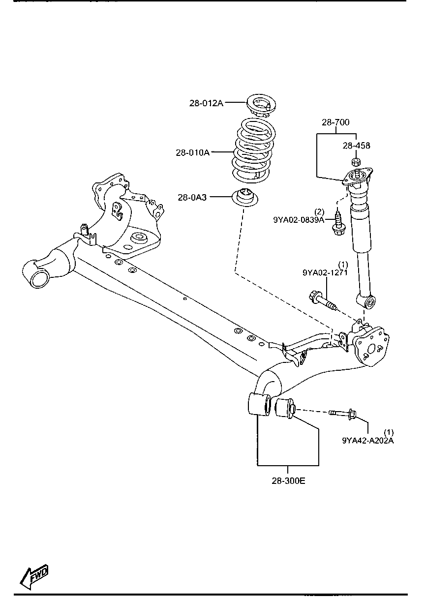 FORD DR61-28-70XD - Üst Strut Montajı furqanavto.az