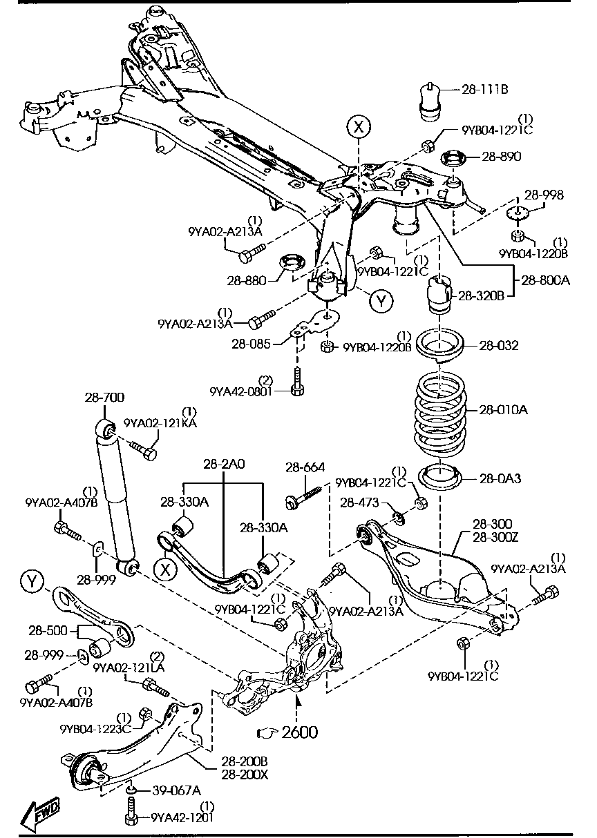 MAZDA GSY1-28-350 - Nəzarət Kolu / Arxa Qol furqanavto.az