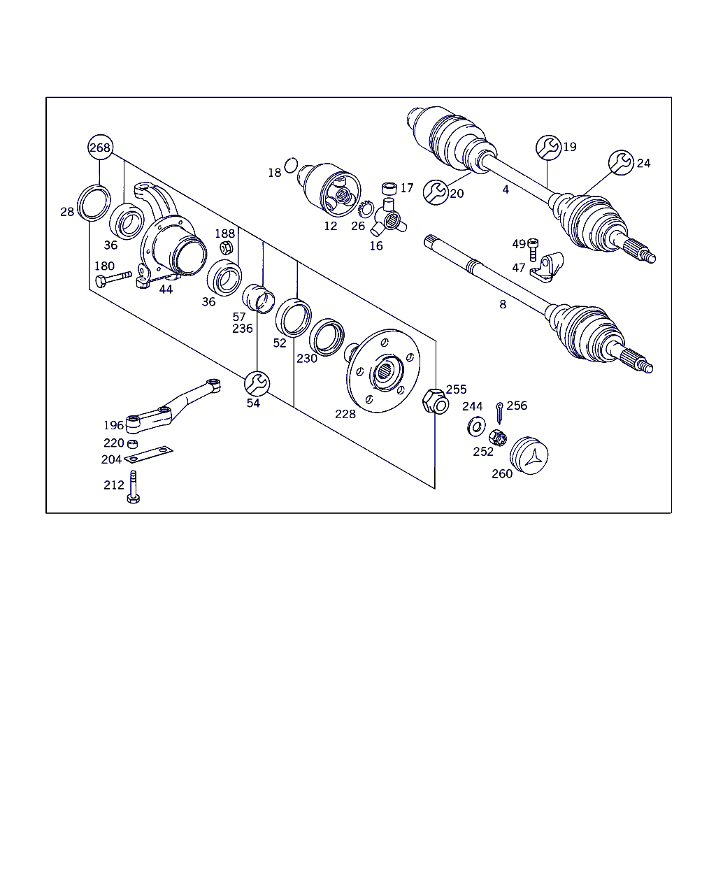 Mercedes-Benz A 631 997 22 46 - Təkər qovşağı, podşipnik dəsti furqanavto.az