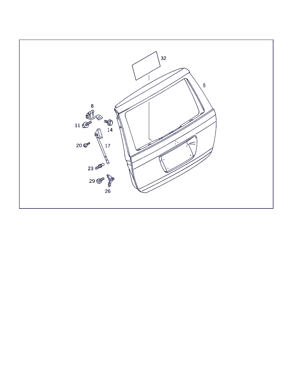 Mercedes-Benz A 163 740 00 45 - Qazlı bulaq, baqaj, yük yeri furqanavto.az