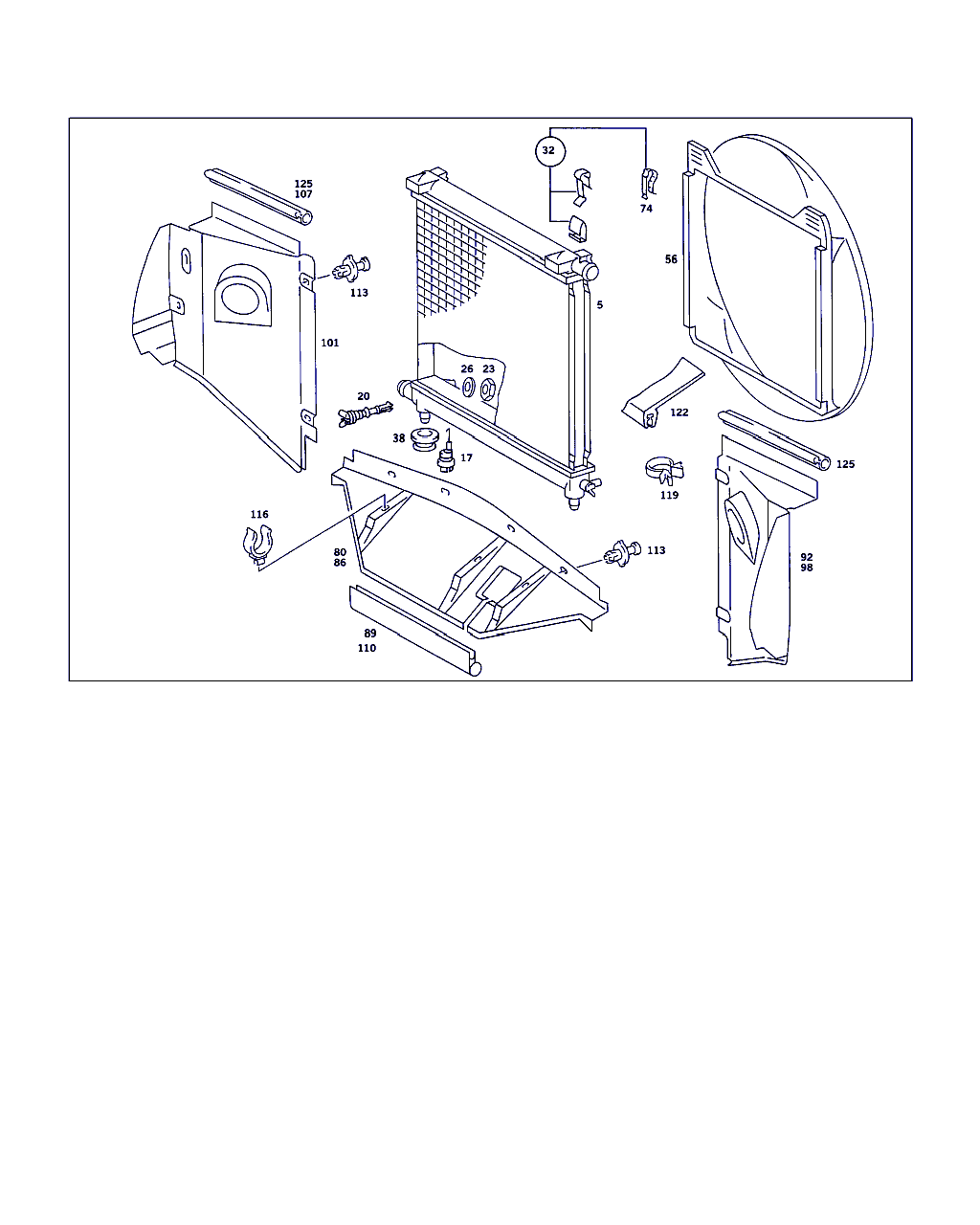 Mercedes-Benz A 201 500 06 03 - Radiator, mühərrikin soyudulması furqanavto.az