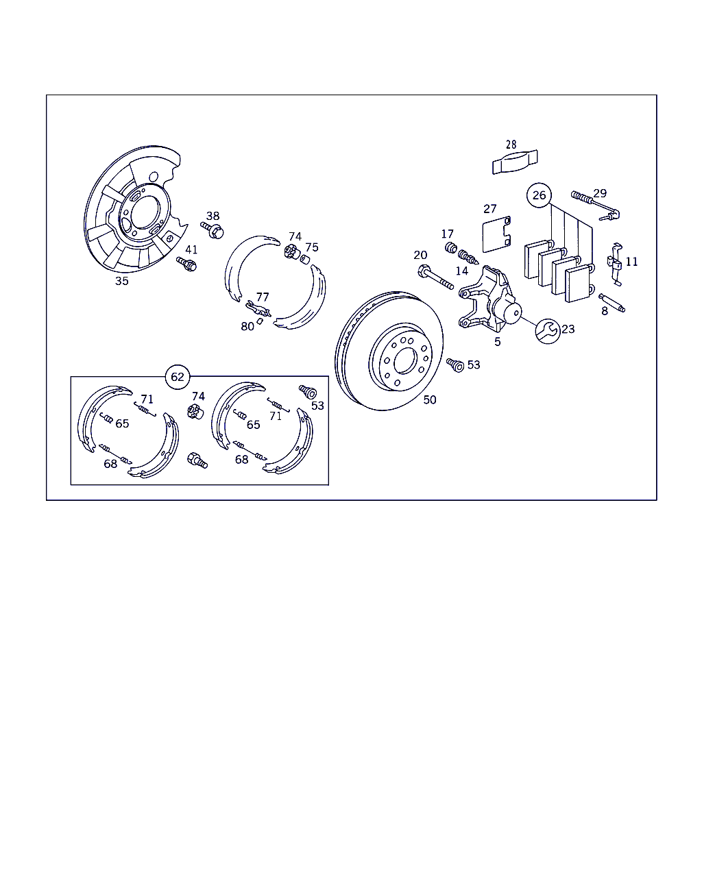 Mercedes-Benz A 002 420 05 20 - NAKLADKA ARXA furqanavto.az