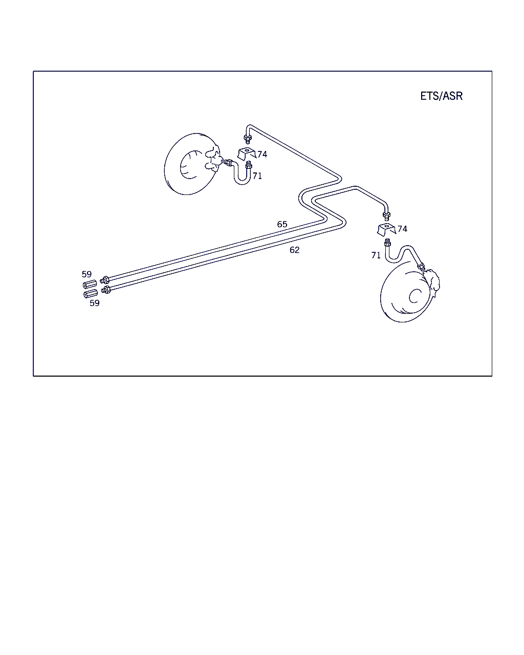 Mercedes-Benz A 126 428 03 35 - Əyləc şlanqı furqanavto.az