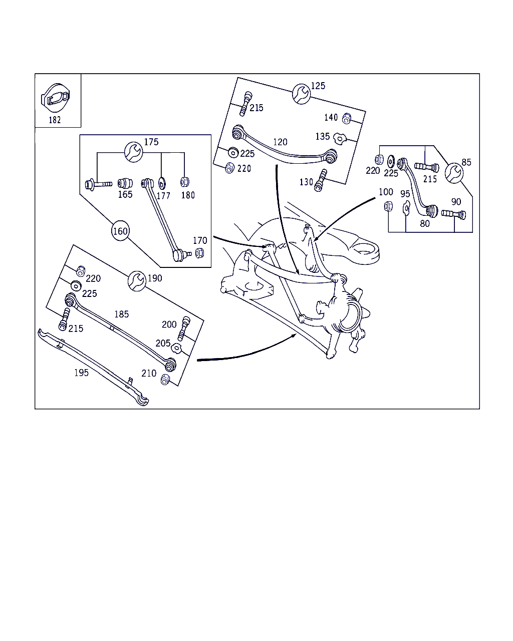 Mercedes-Benz A 220 350 24 06 - Yolun idarəedici qolu furqanavto.az