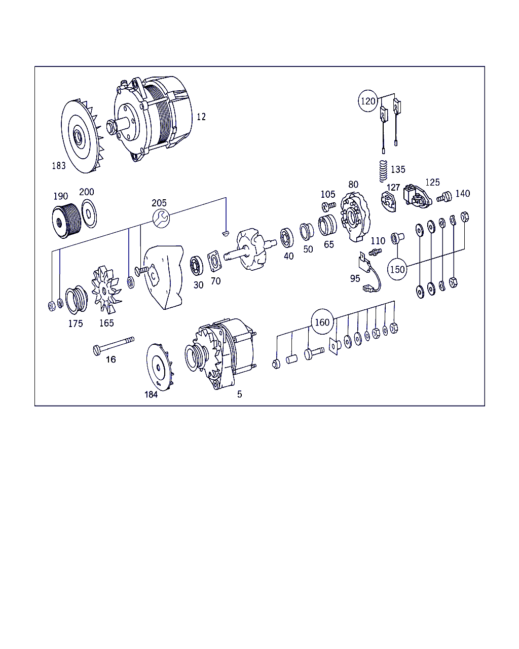 Mercedes-Benz A 001 155 21 15 - Kasnak, alternator, sərbəst dönərli mufta furqanavto.az