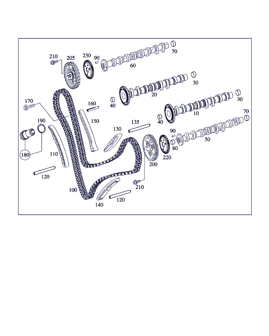 Mercedes-Benz A 642 050 03 11 - Gərginlik, vaxt zənciri furqanavto.az