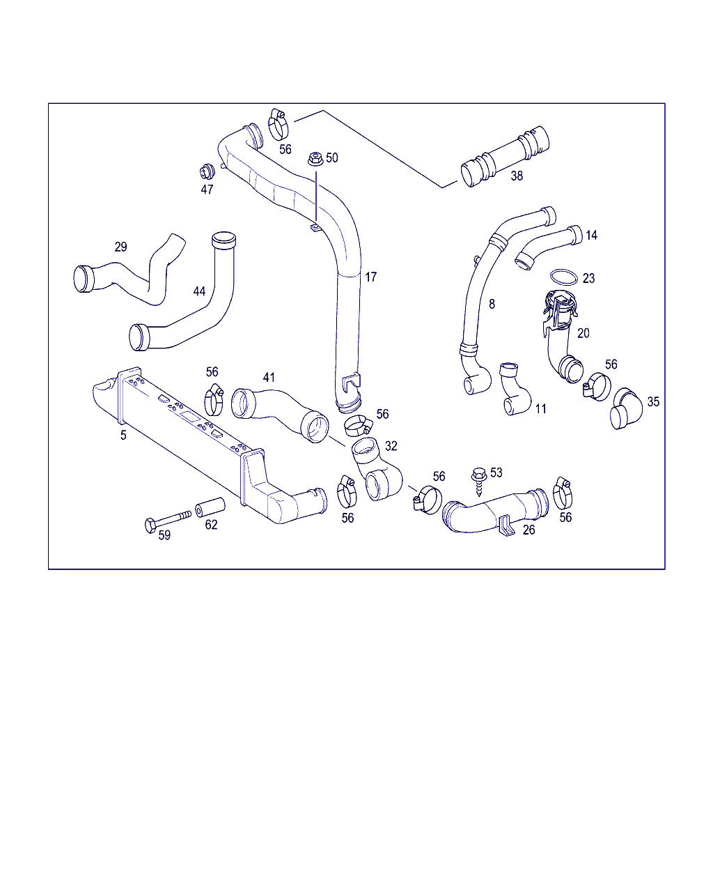 Mercedes-Benz A 210 500 04 00 - Intercooler, şarj cihazı furqanavto.az