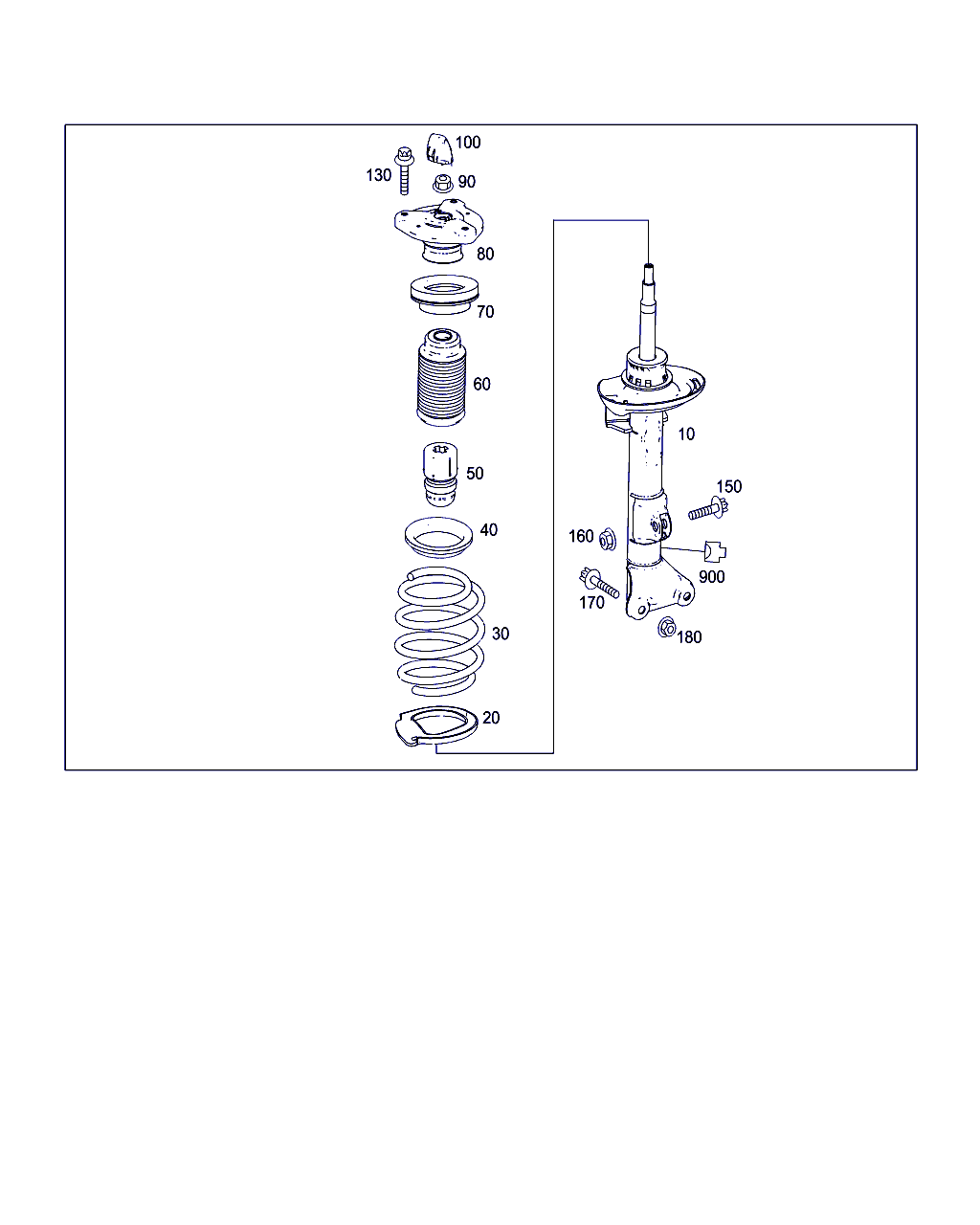 Mercedes-Benz A 204 320 00 73 - Üst Strut Montajı furqanavto.az