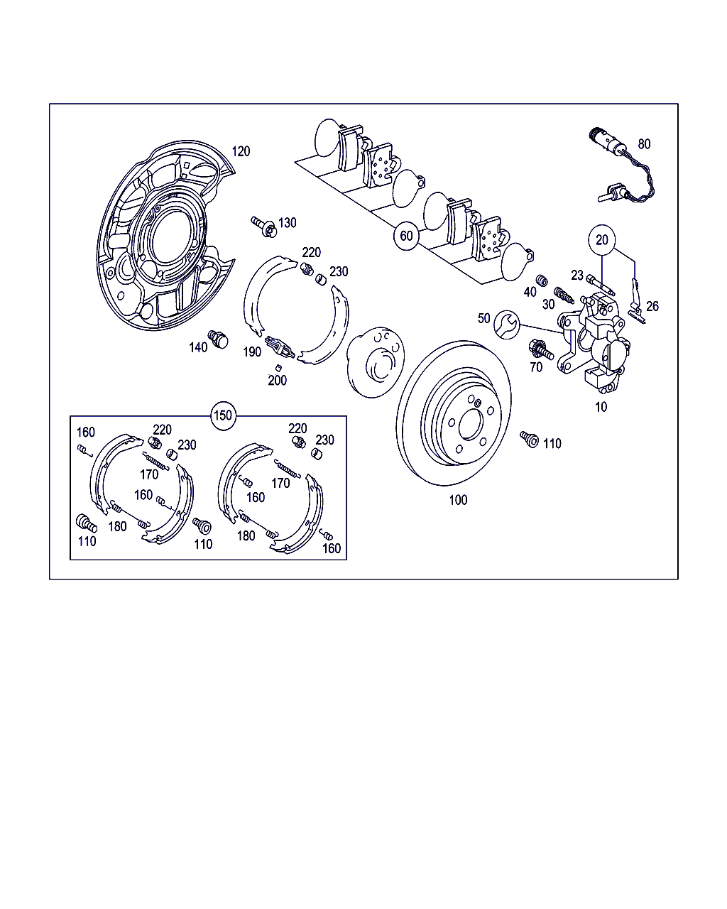 Mercedes-Benz A 000 421 32 74 - Disk əyləc pedləri üçün aksesuar dəsti furqanavto.az