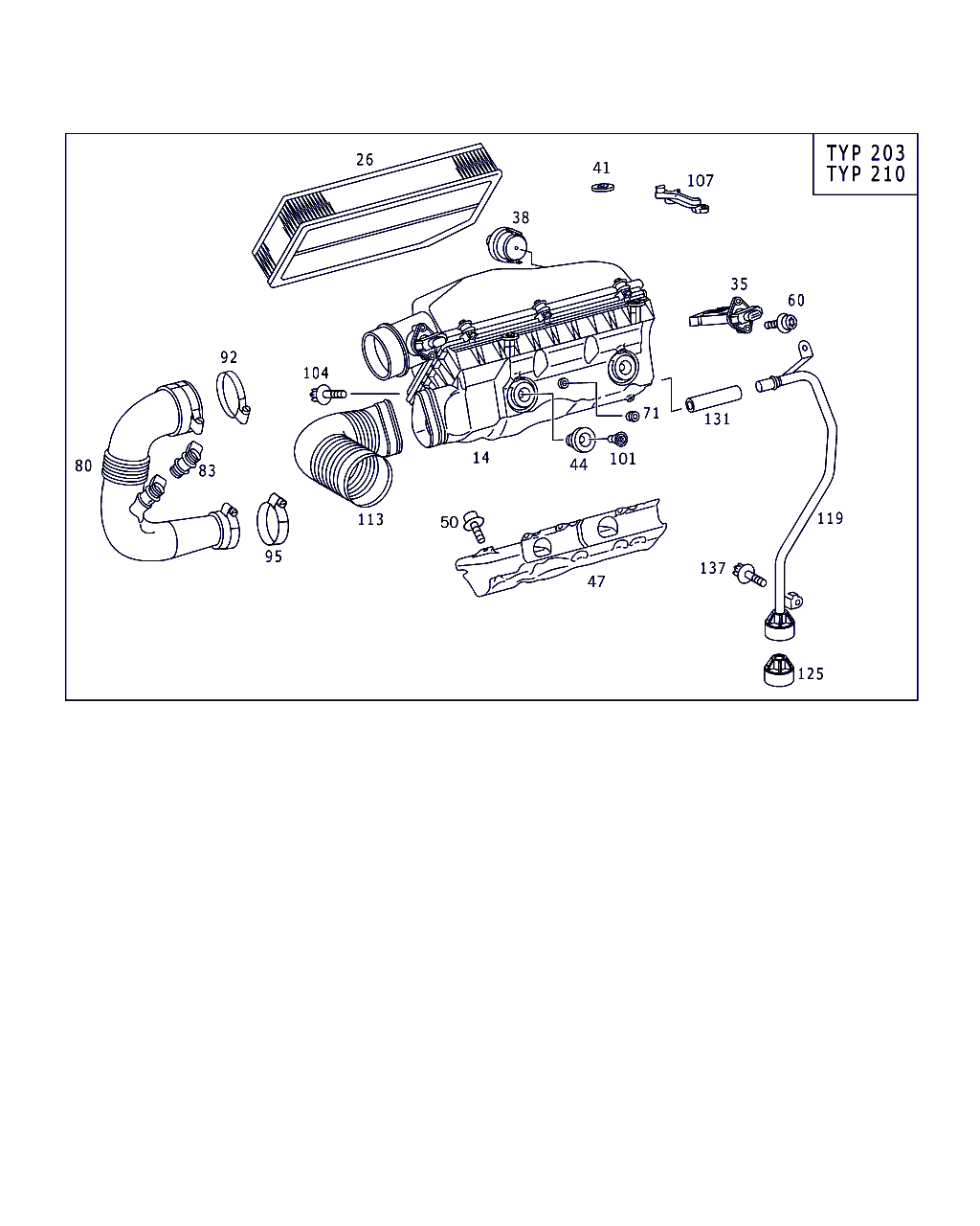 Mercedes-Benz A 611 094 00 04 - Hava filtri furqanavto.az