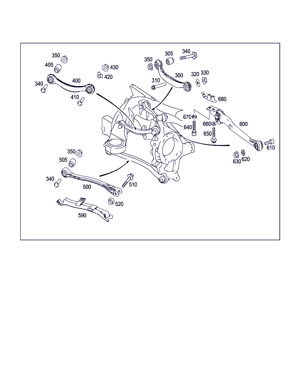 Mercedes-Benz A 211 352 08 65 - Nəzarət Kolu / Arxa Qol furqanavto.az