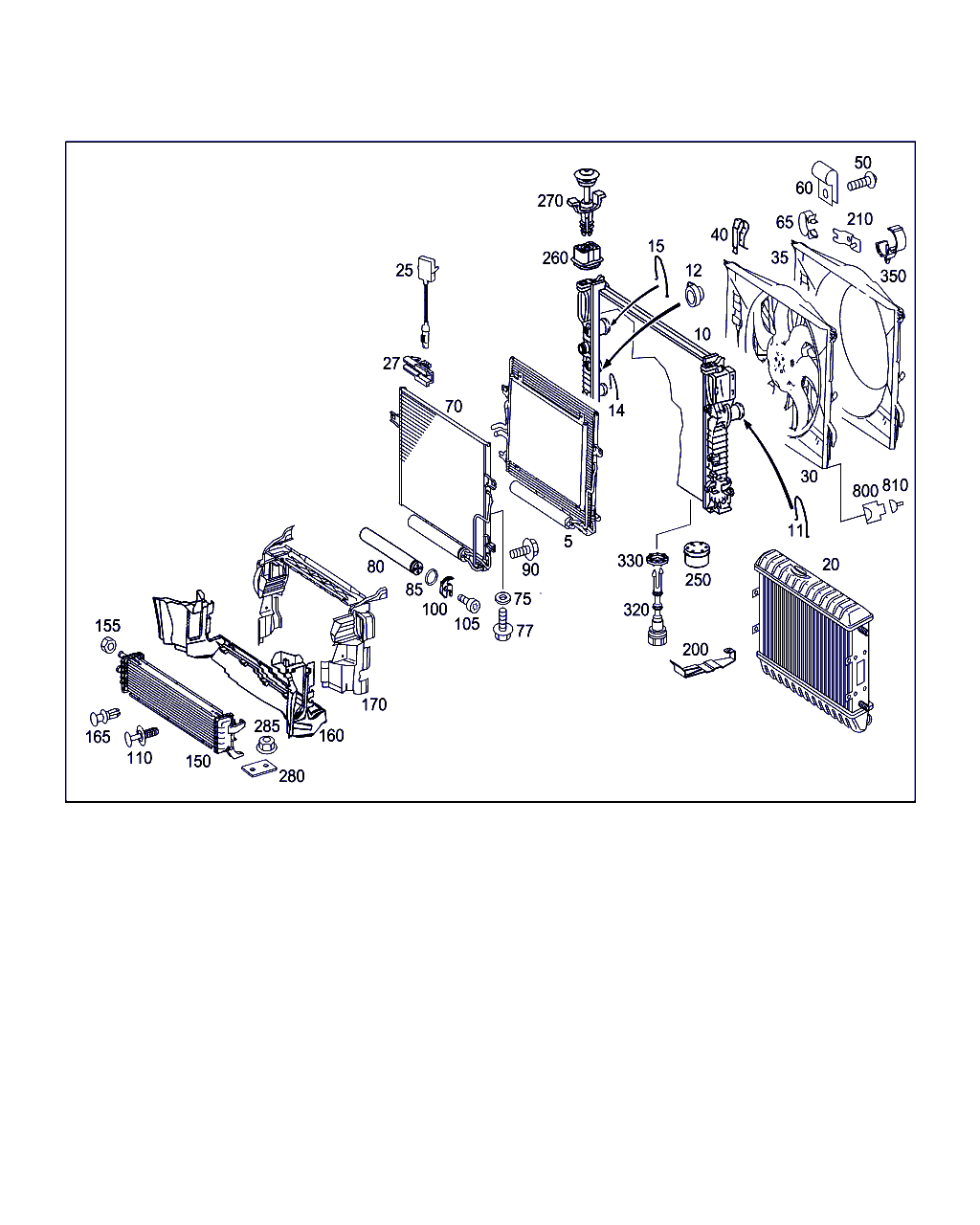 Mercedes-Benz A 211 500 11 54 - Kondenser, kondisioner furqanavto.az