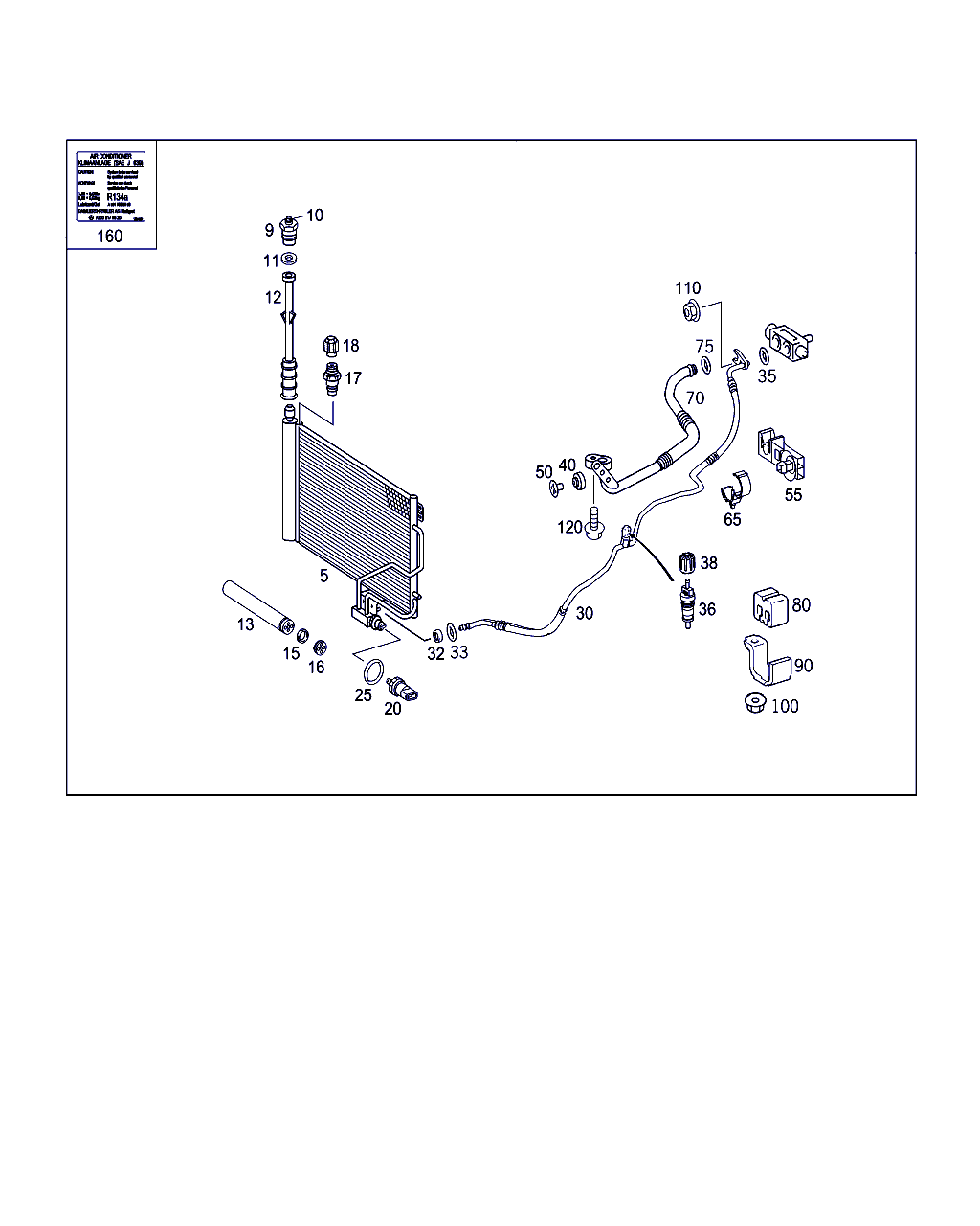 OM A 211 835 00 47 - REFRIGERANT DRIER FOR AC furqanavto.az