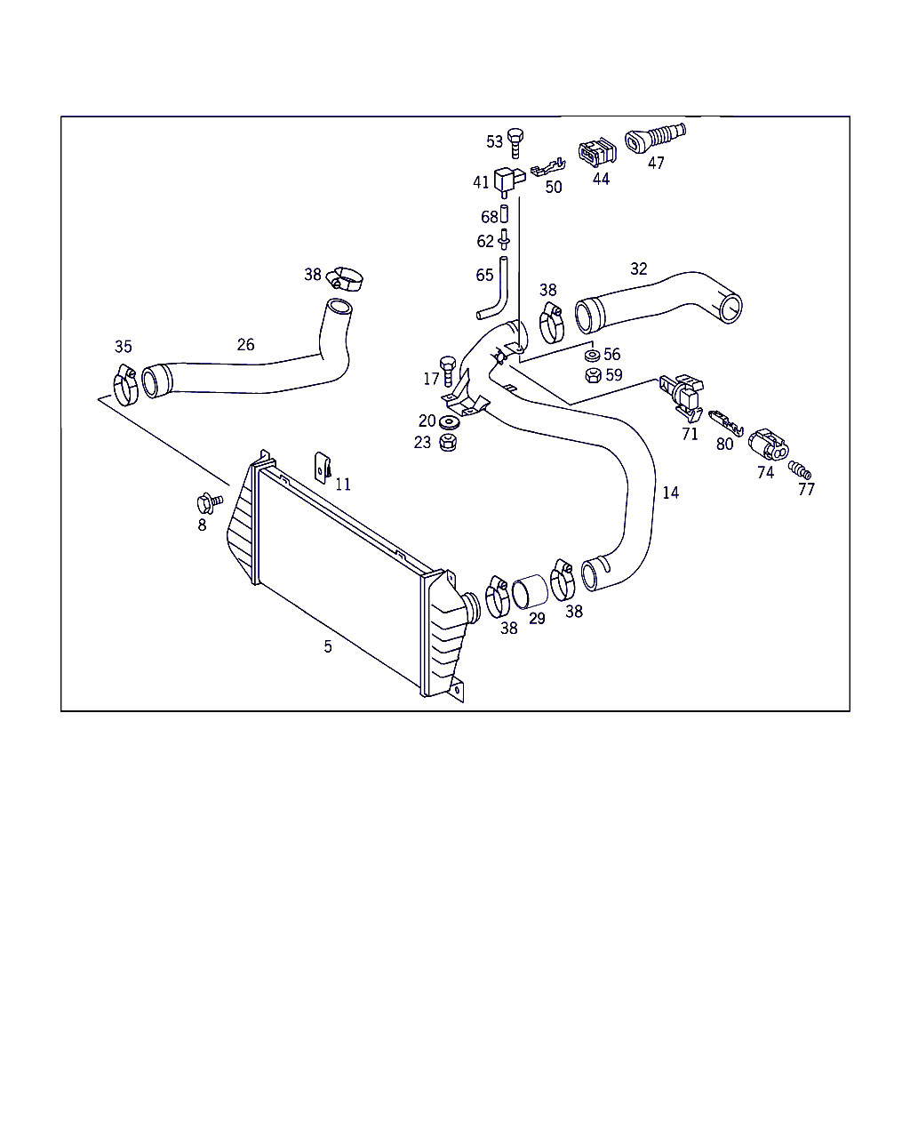 Mercedes-Benz A 901 528 18 82 - Doldurucu qəbuledici hava şlanqı furqanavto.az