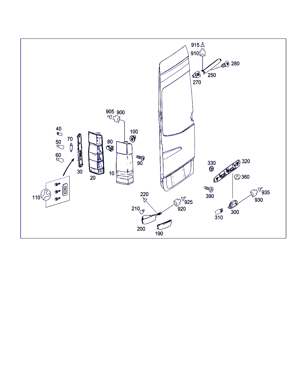 Evobus N 072 601 012701 - Lampa, qapı ayağının işığı furqanavto.az