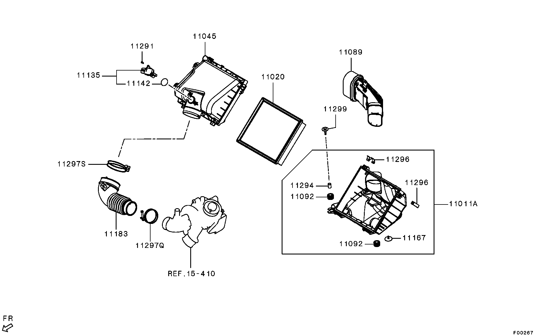 Mitsubishi 1500A608 - Hava filtri furqanavto.az