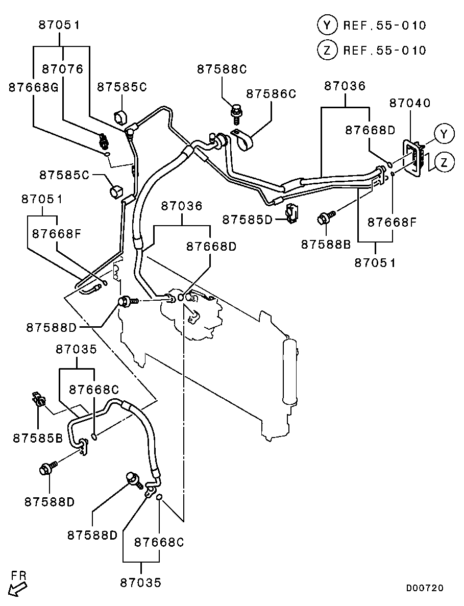 Mitsubishi MR116978 - O-RING,A/C PIPING furqanavto.az