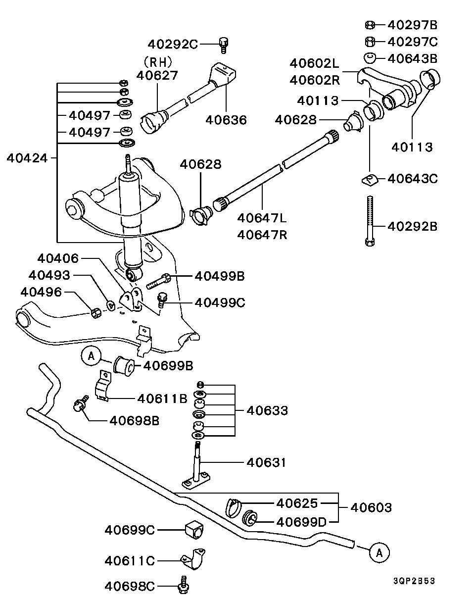 Mitsubishi MR151227 - AMORTİZATOR ÖN S-S furqanavto.az