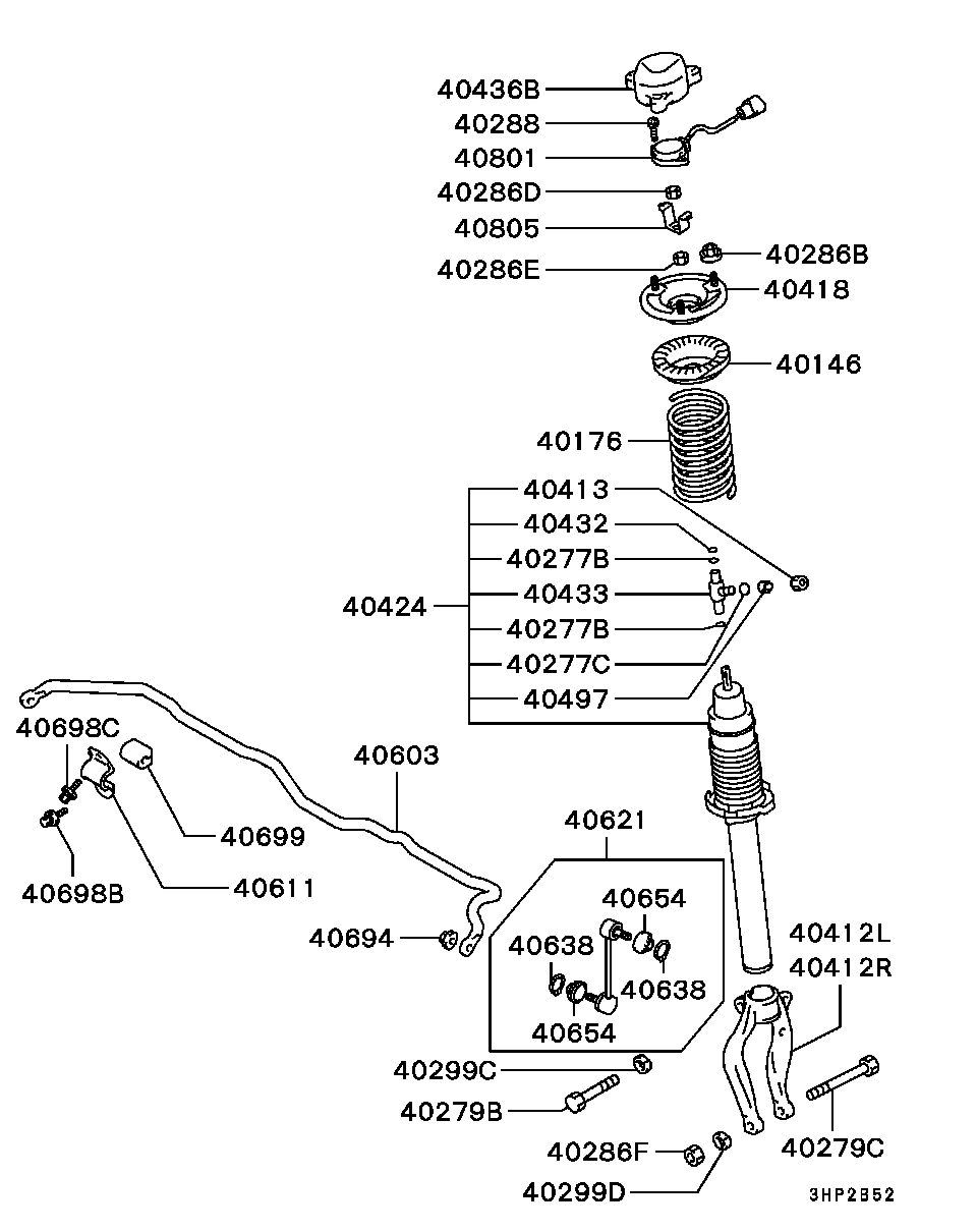 Mitsubishi MB891501 - Amortizator furqanavto.az