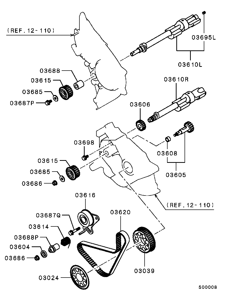 Mitsubishi MD050119 - Vaxt kəməri furqanavto.az