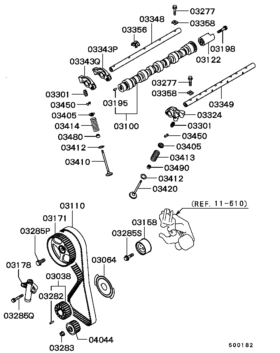 Mitsubishi MD329639 - Vaxt kəməri furqanavto.az