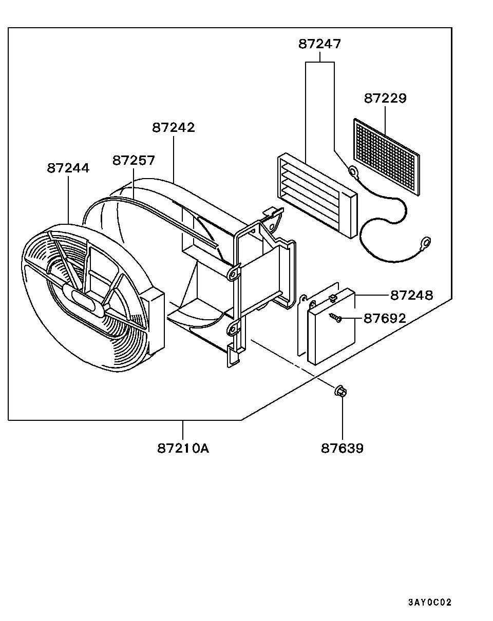 Mitsubishi MR115114 - Filtr, daxili hava furqanavto.az