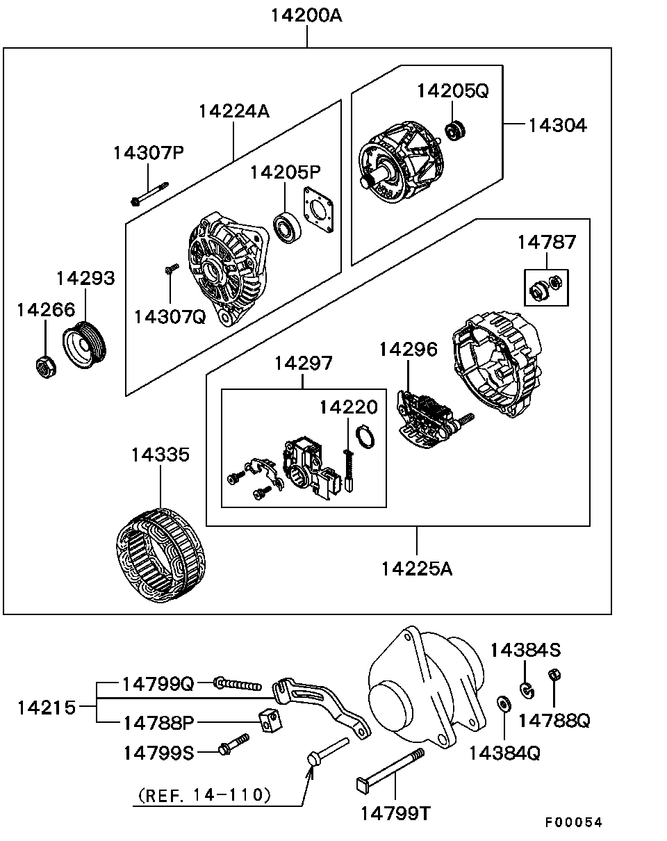 Mitsubishi MN183018 - Alternator furqanavto.az