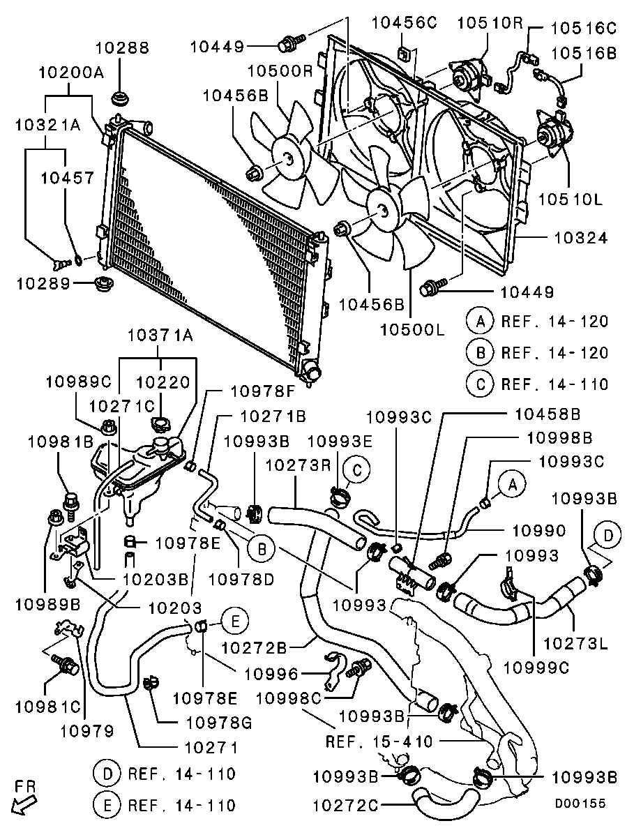 Mitsubishi MR481252 - Mühürləmə qapağı, radiator furqanavto.az