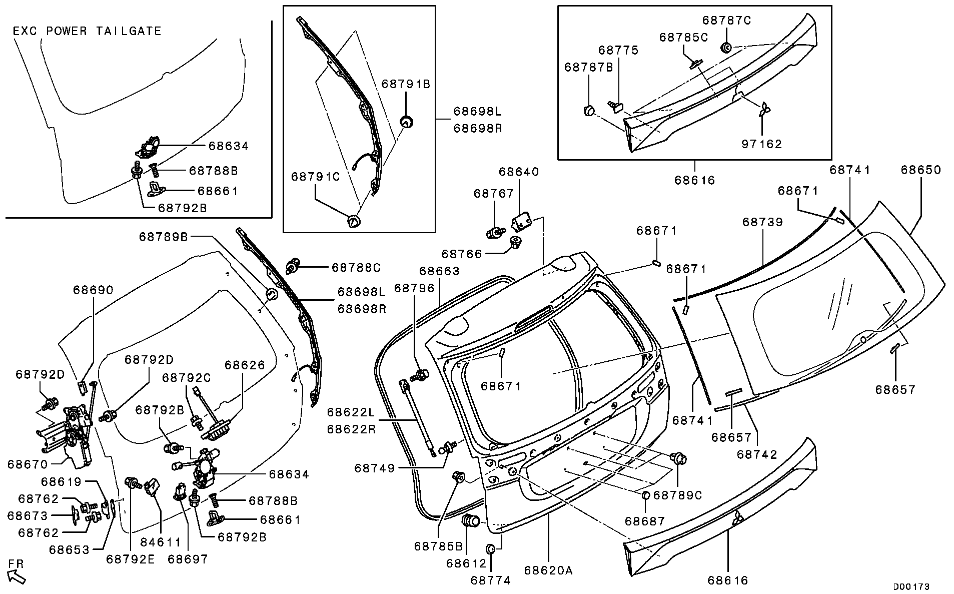 Mitsubishi 5802A376 - Qazlı bulaq, baqaj, yük yeri furqanavto.az