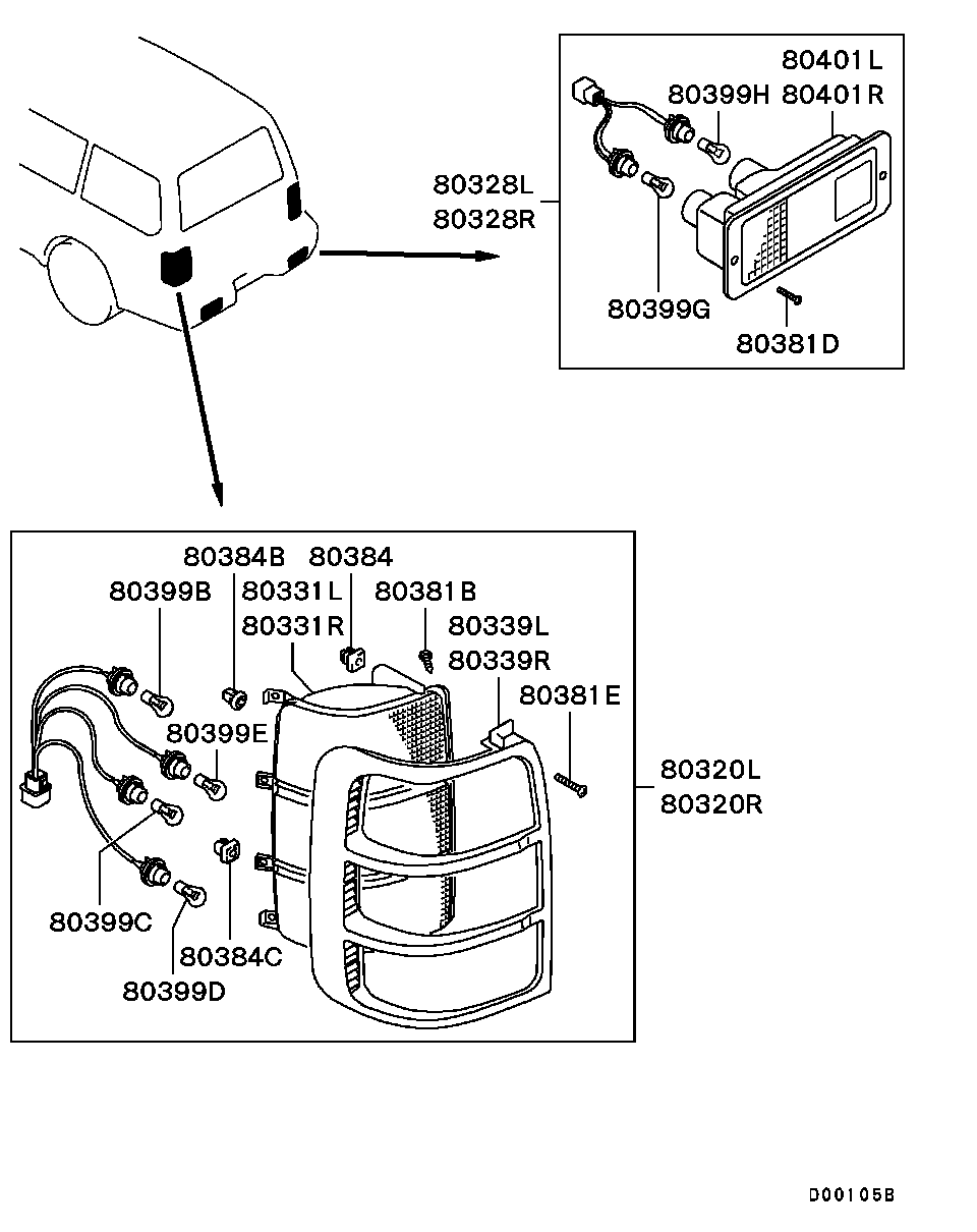 Mitsubishi MS 820044 - Lampa furqanavto.az