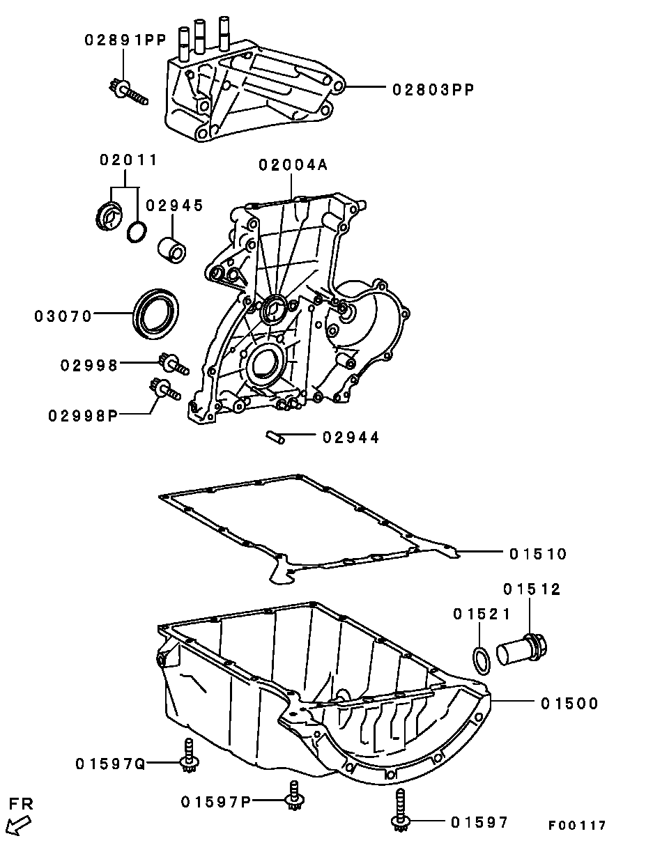 Mitsubishi MN960033 - Vil möhürü, krank mili furqanavto.az