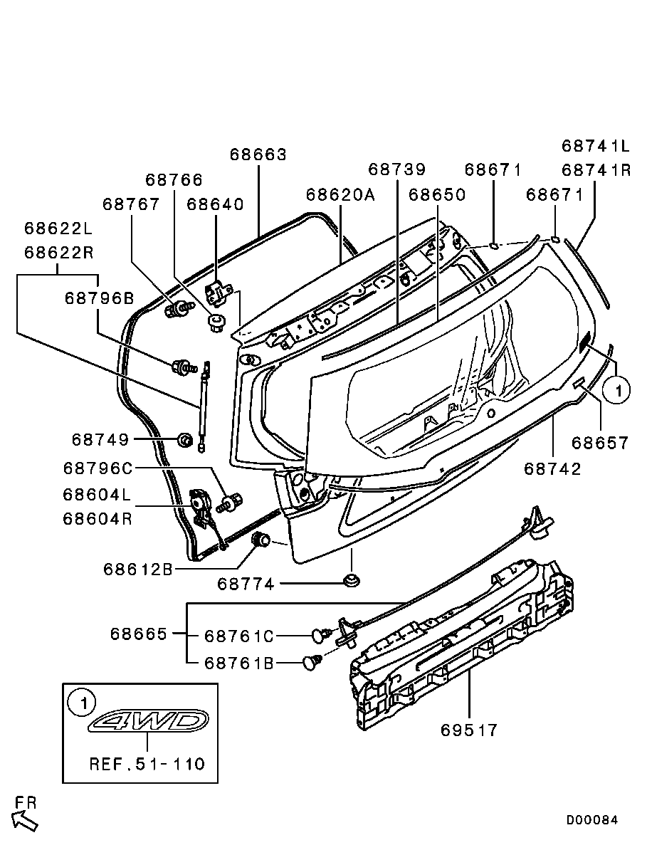 Mitsubishi 58 02A 304 - Qazlı bulaq, baqaj, yük yeri furqanavto.az