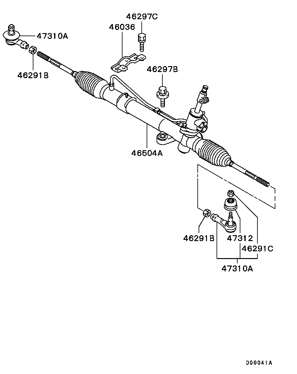 Mitsubishi 4422A002 - Bağlama çubuğunun sonu furqanavto.az