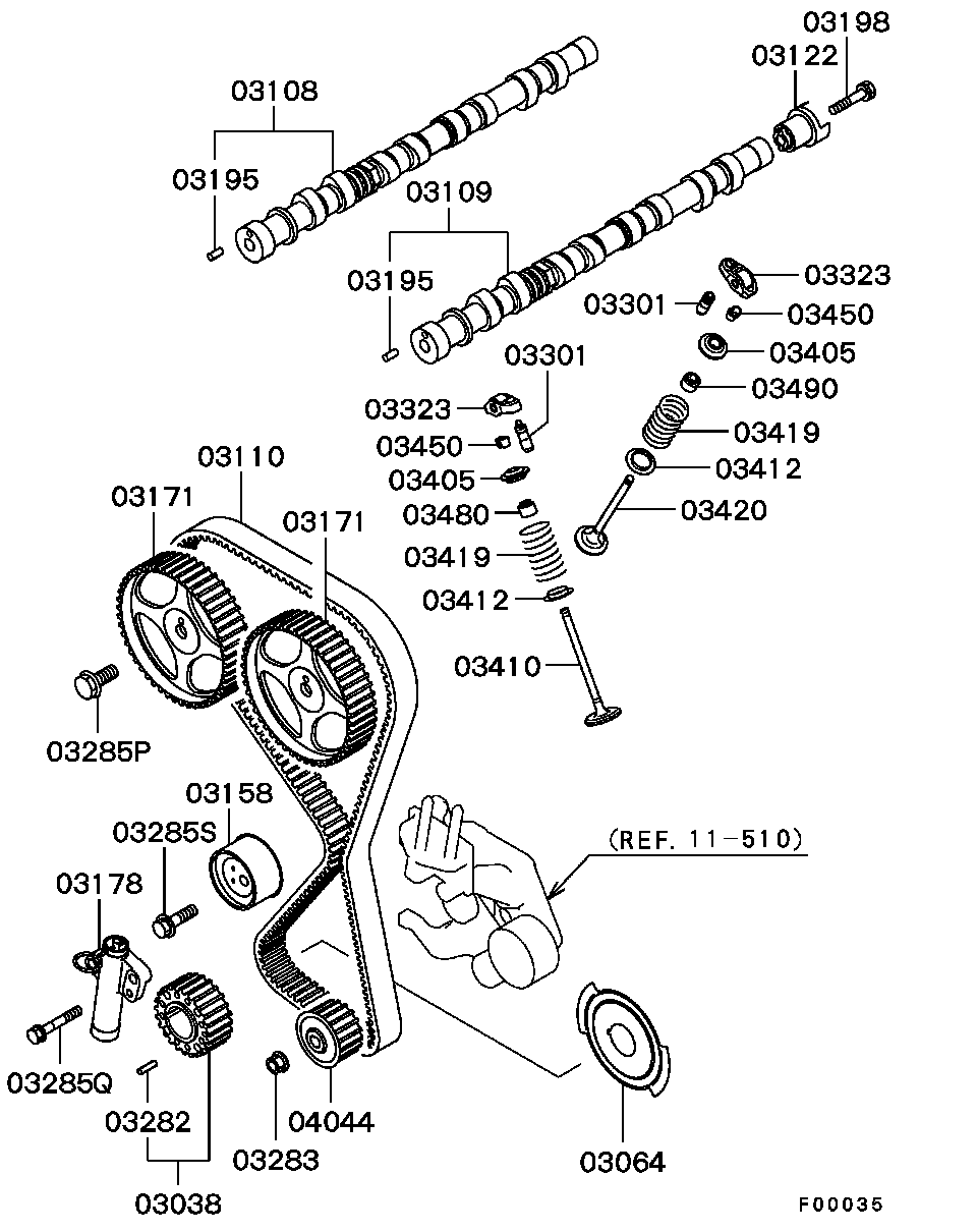 Mitsubishi MD326059 - Vaxt kəməri furqanavto.az