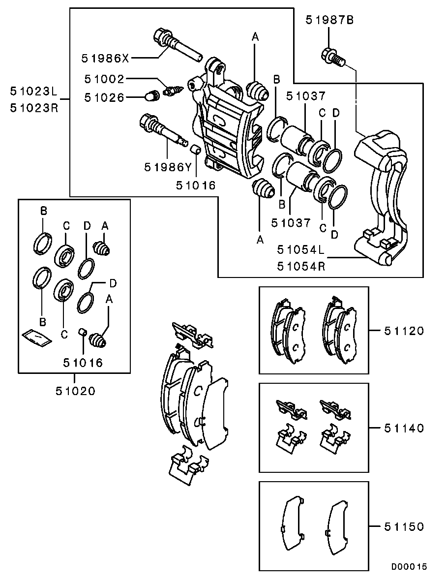 Mitsubishi MR370775 - Əyləc kaliperi furqanavto.az