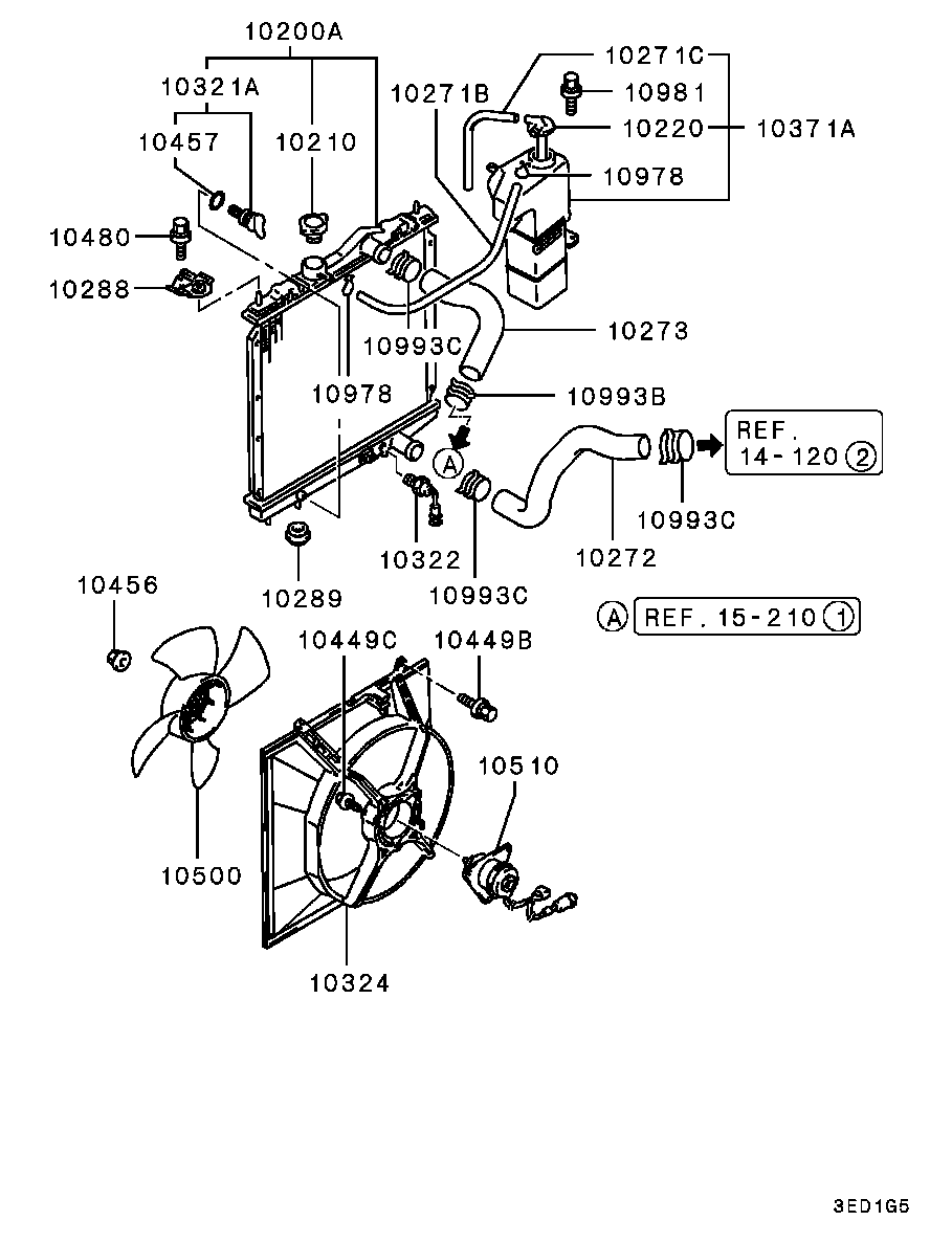 Eagle MB660596 - Radiator, mühərrikin soyudulması furqanavto.az