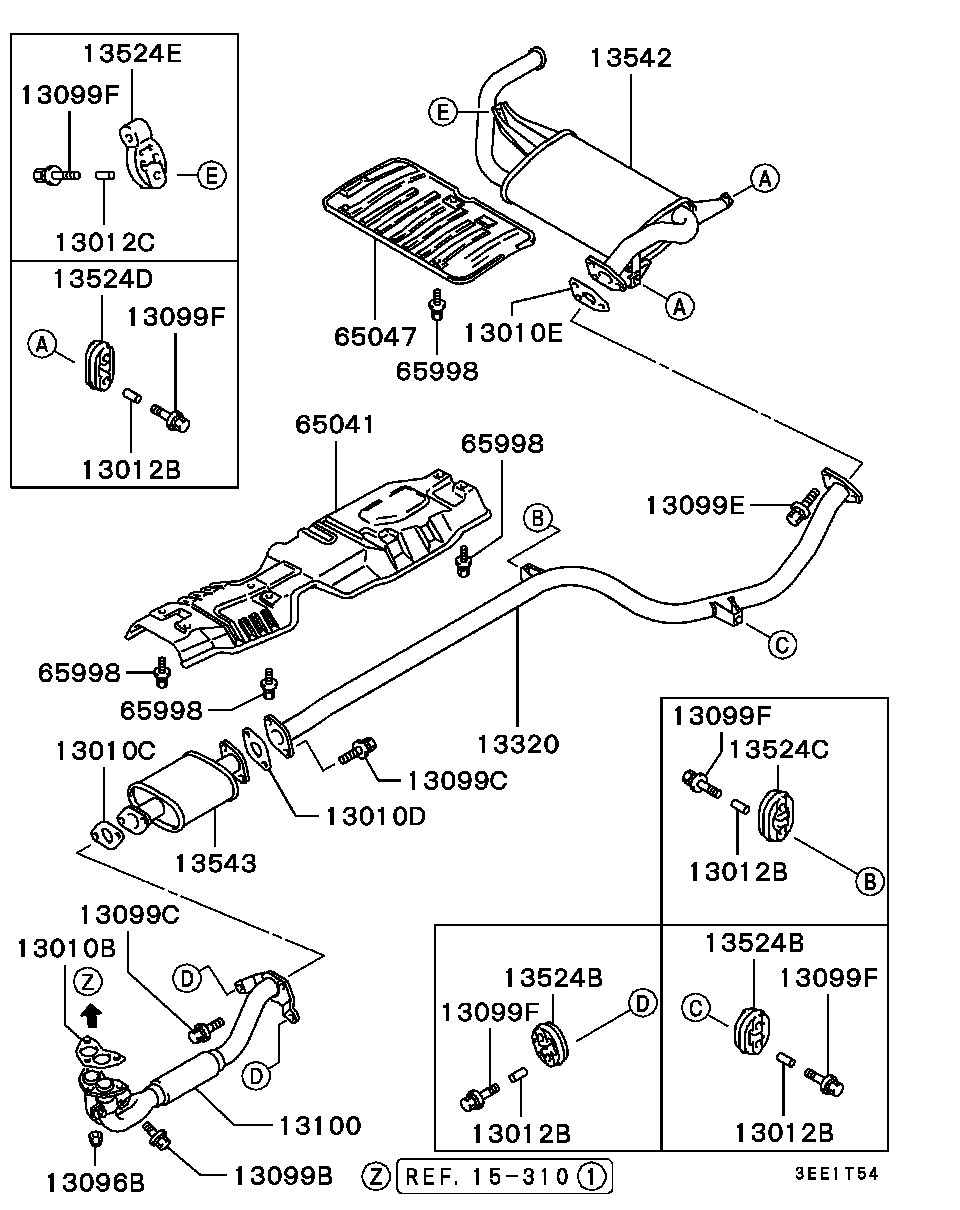 Daihatsu MB687001 - GASKET,EXHAUST PIPE furqanavto.az