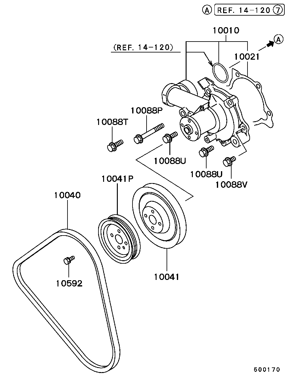 Subaru MD972054 - Su nasosu furqanavto.az