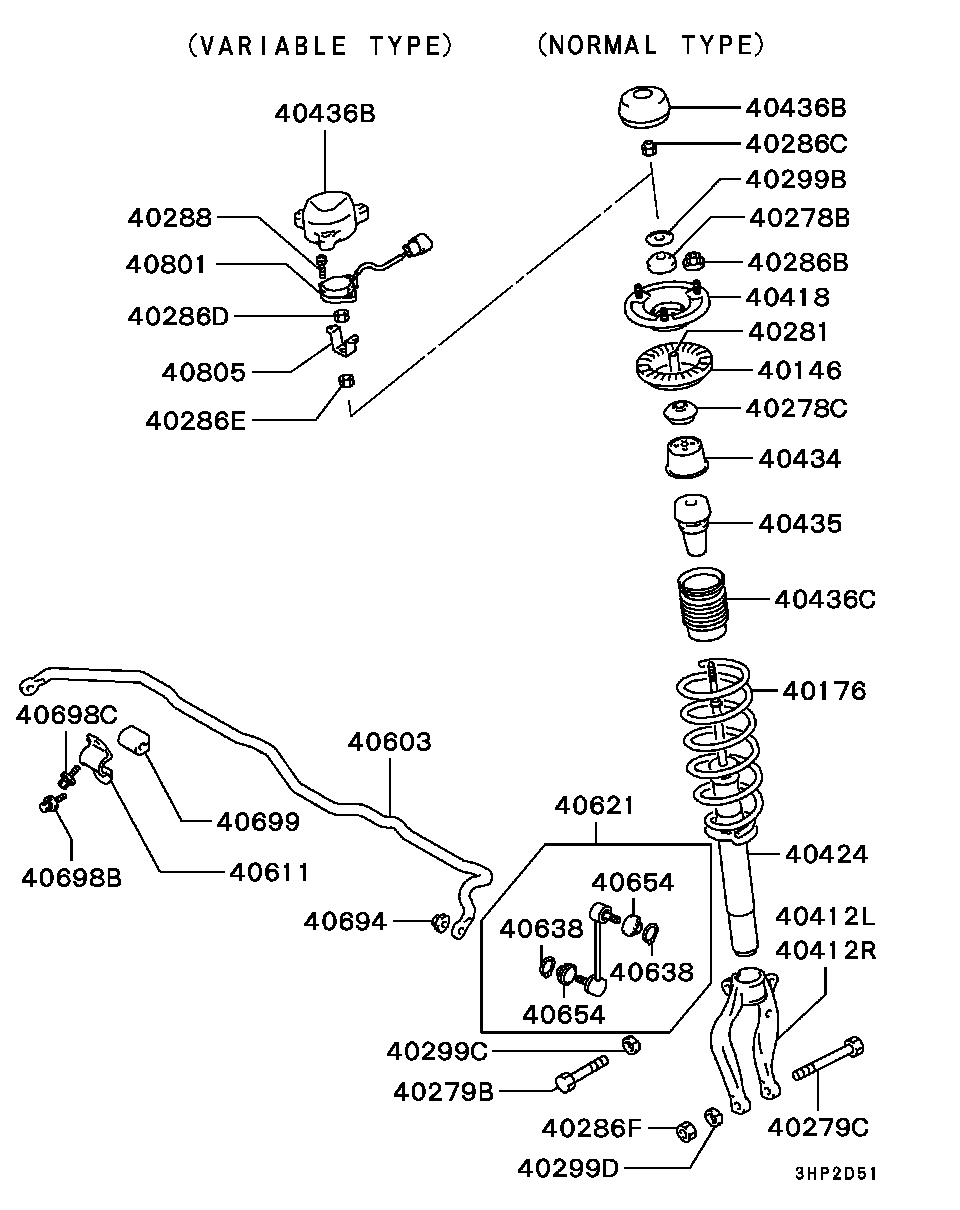 Mitsubishi MB864792 - Üst Strut Montajı furqanavto.az