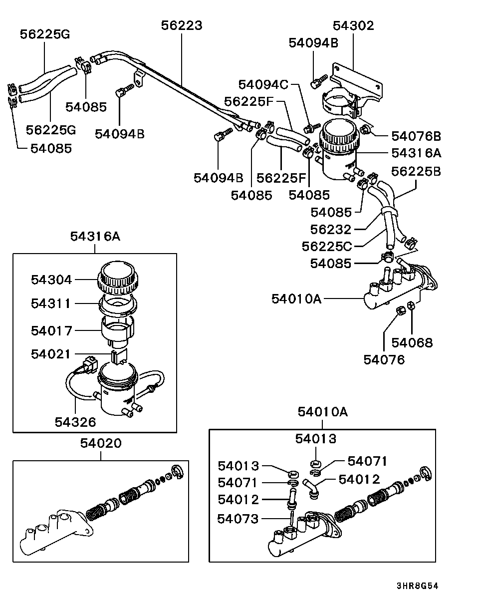 Mitsubishi MB277152 - Təmir dəsti, əyləc baş silindri furqanavto.az