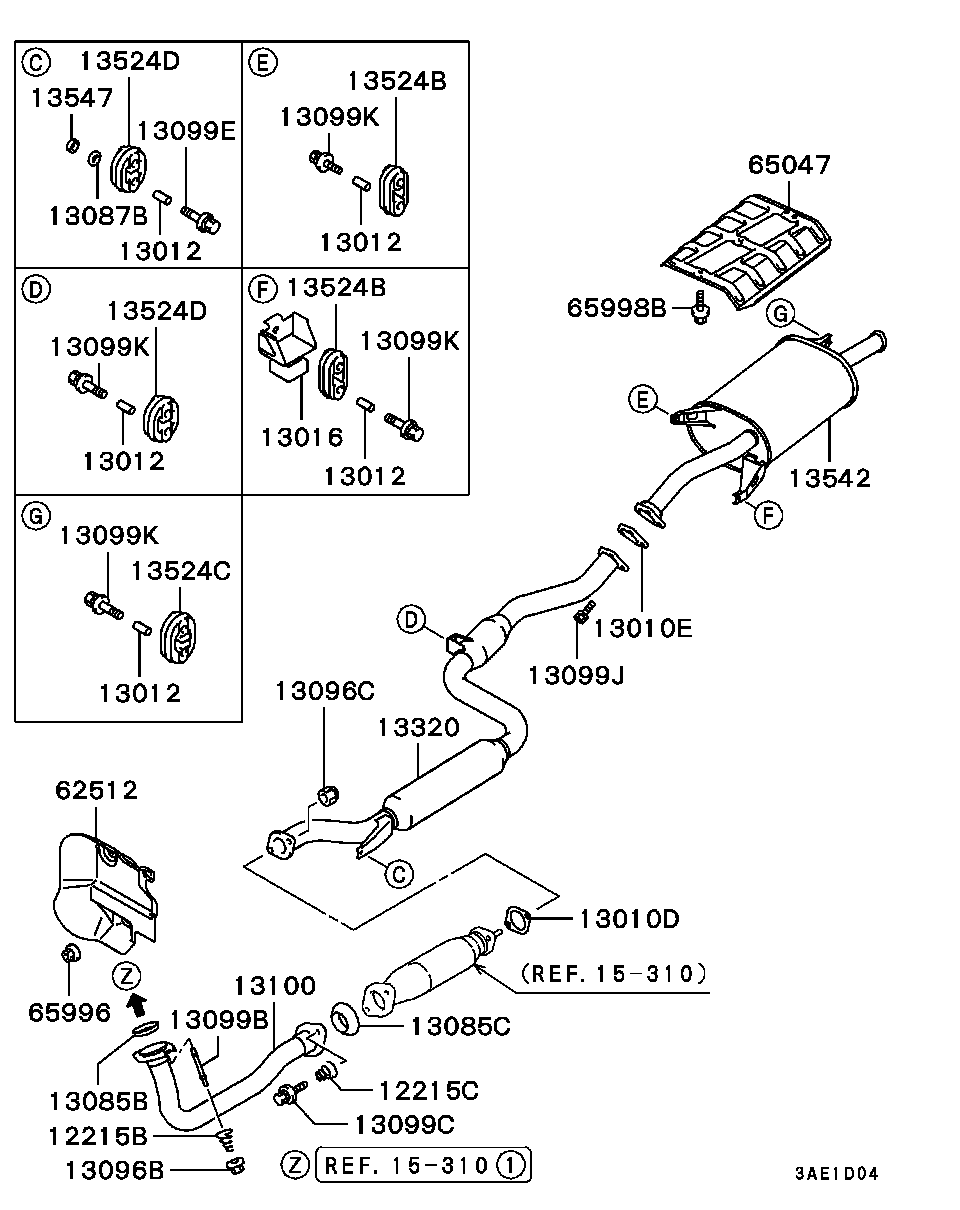 Honda M461078 - Conta, egzoz borusu furqanavto.az