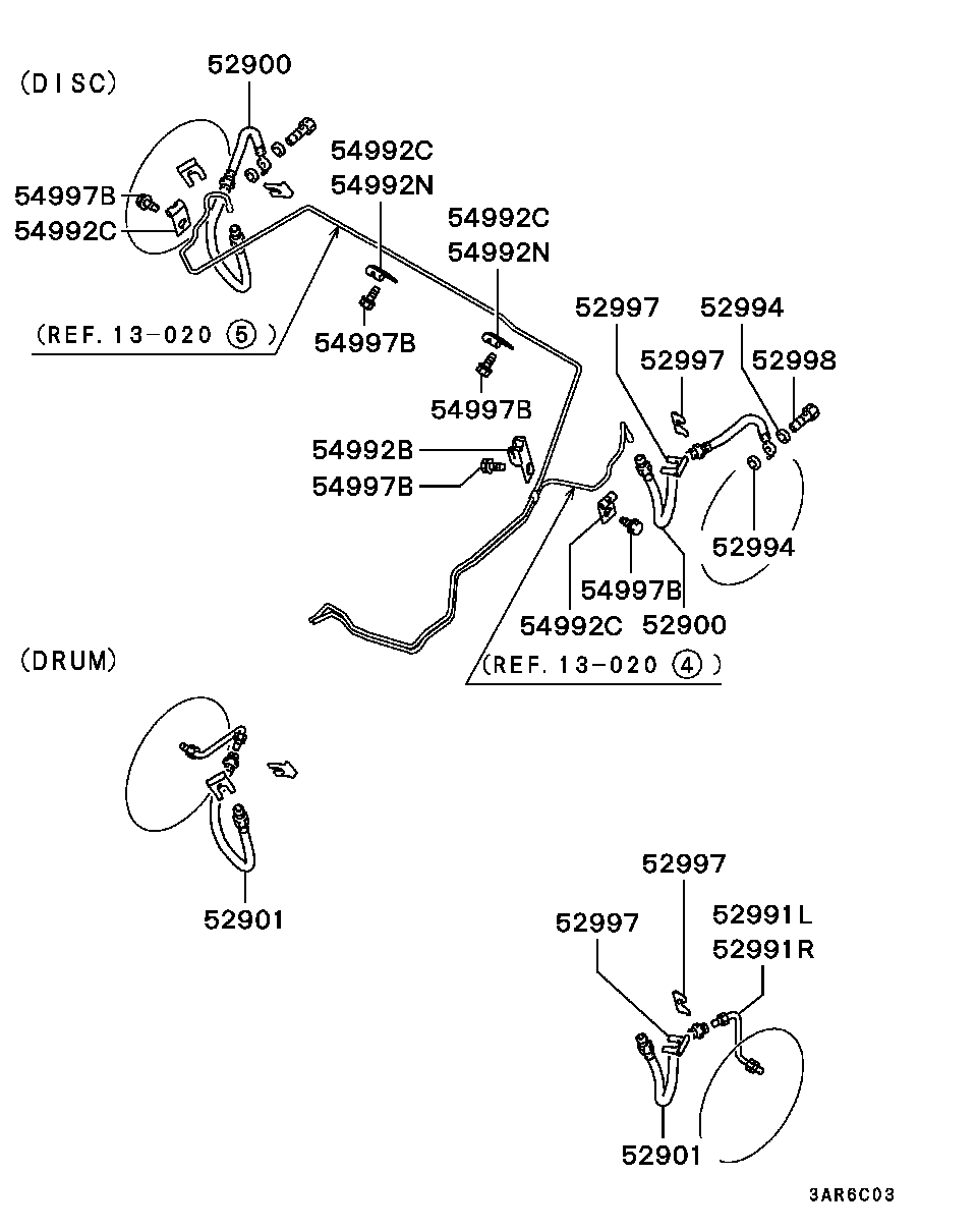 Mitsubishi MR910915 - Əyləc şlanqı furqanavto.az