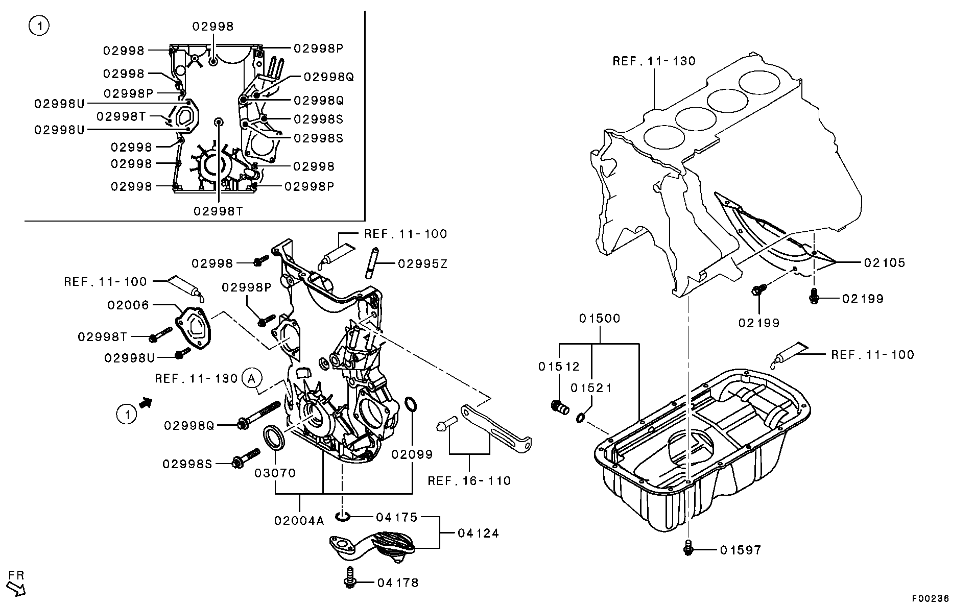 Mitsubishi MN195628 - Conta, suqəbuledici manifold furqanavto.az