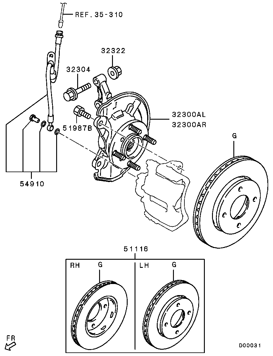 Mitsubishi 4605A614 - Əyləc şlanqı furqanavto.az