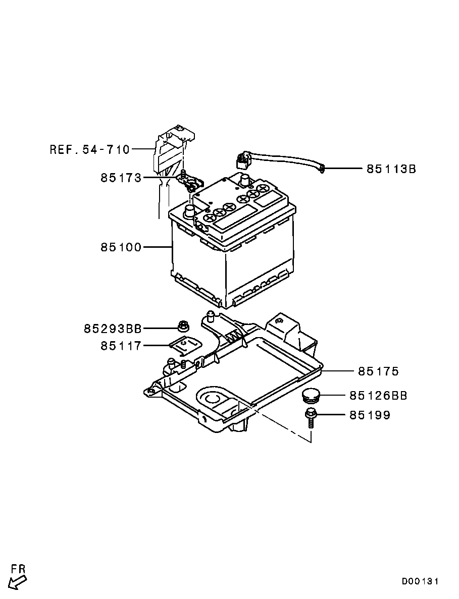 Mitsubishi MN148850 - Başlanğıc batareyası furqanavto.az