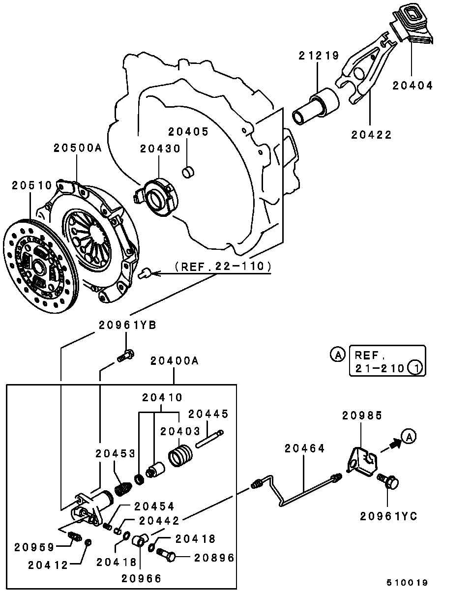 Mitsubishi M819939 - Debriyajın buraxılması üçün rulman furqanavto.az